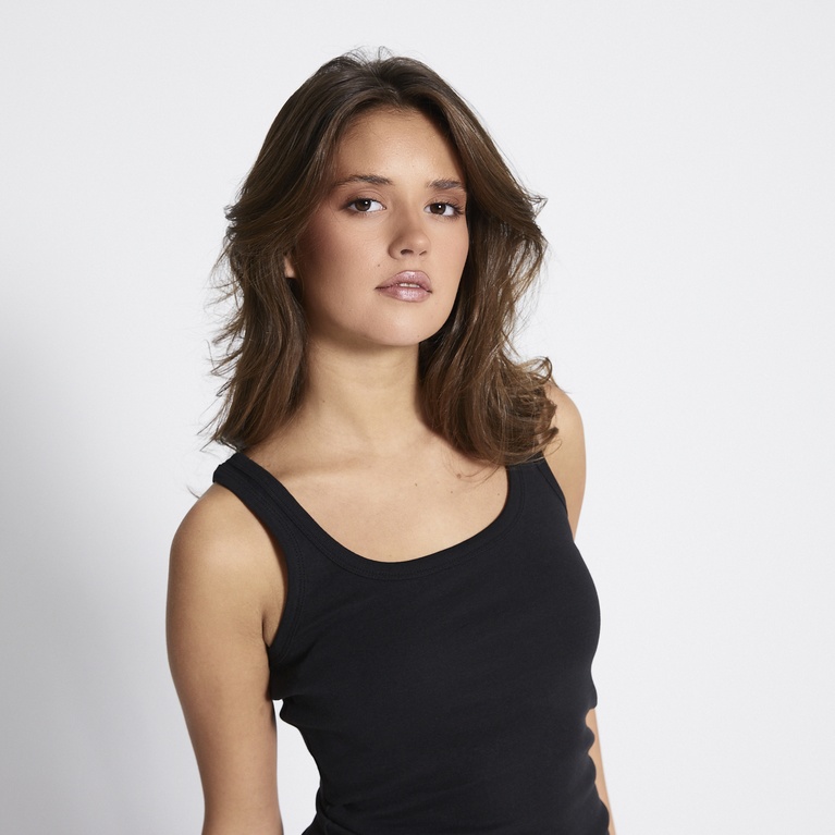 Basic ribbed tank top "Johanna"